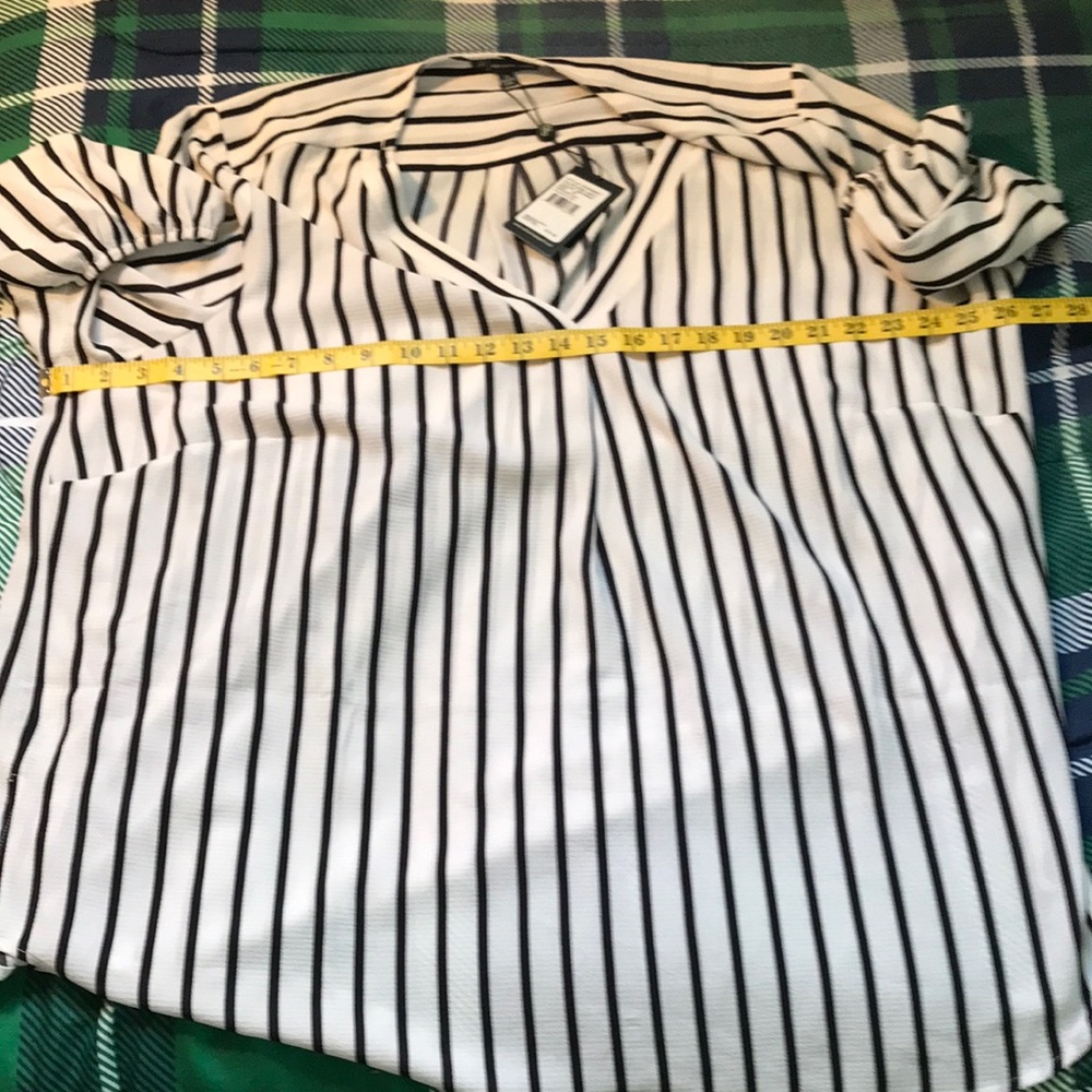 Adrianna Papell Striped Tunic Shirt Women’s 2XL NWT